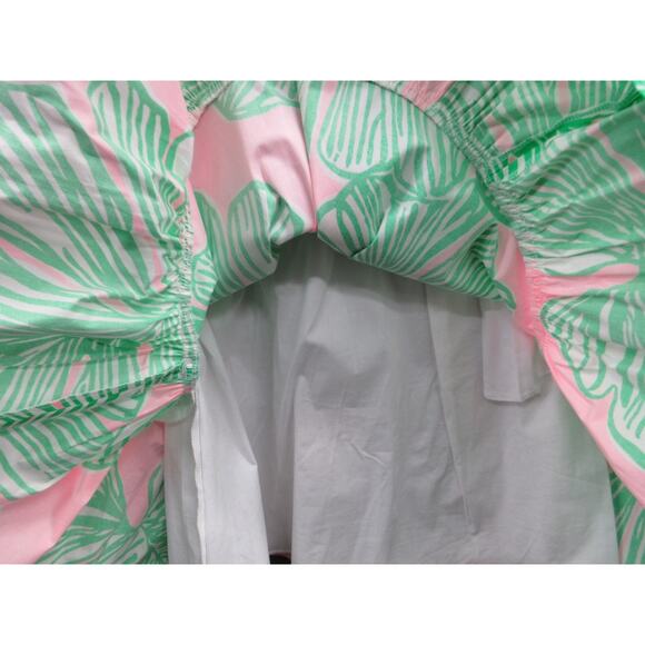 NWT Lilly Pulitzer Trisha Shirt Dress Who Let The Fronds Out Mandevilla Pink 0 - Picture 15 of 16